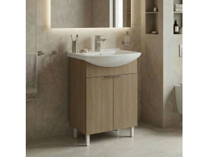 Waschtischunterschrank „Purus 55“ – 55 x 50 x 83 cm – Sonomo Oak 2