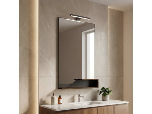 Dekorativer Holzspiegel „Galia 60“ – 60 x 14 x 100 cm – Dark Walnut 2