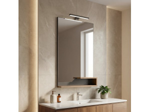 Dekorativer Holzspiegel „Galia 60“ – 60 x 14 x 100 cm – Eiche 2