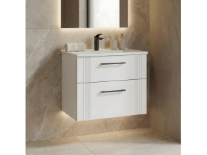 Waschtischunterschrank „Bari 65 v2“ – 65 x 45 x 55 cm – Mattweiß 2