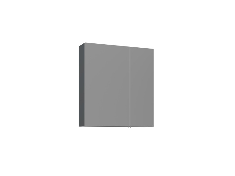 Badezimmerschrank mit Spiegel „Bari 60“ – 60 x 16 x 66 cm – Anthrazit matt