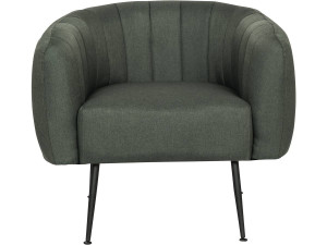Sessel aus Stoff "Diana" - 1 Person - Dunkelgrau 2