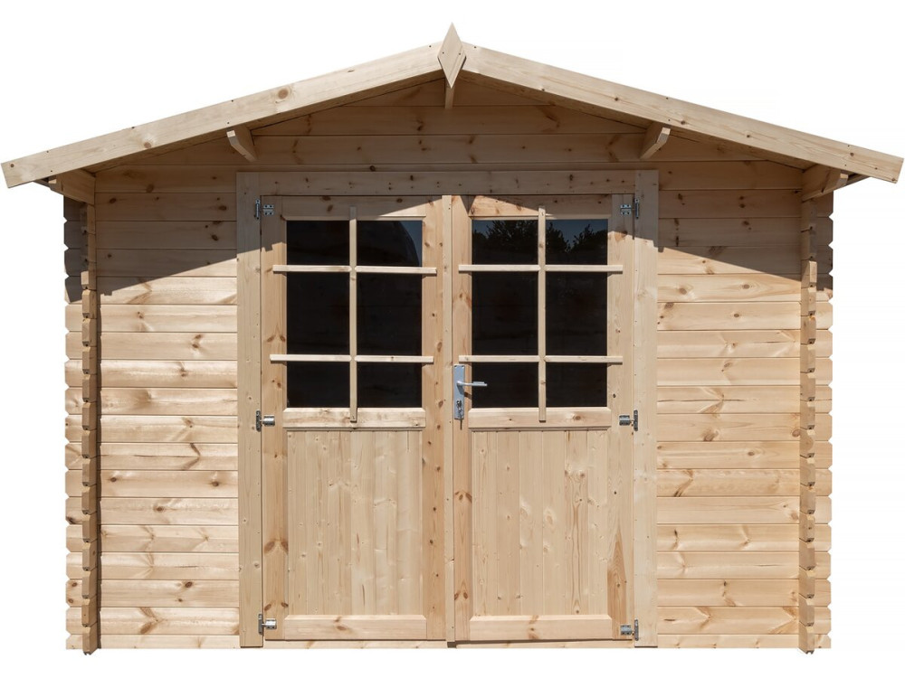 Gartenhaus aus Holz 9,4 m² "Lys" - 320 x 298 x 225 cm - 28 mm