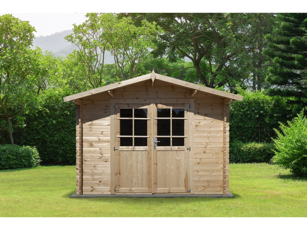 Gartenhaus aus Holz 9,4 m² "Lys" - 320 x 298 x 225 cm - 28 mm