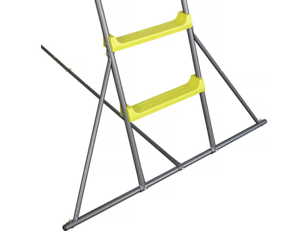 Outdoor-Rutsche mit Doppelwelle "Poly" in grün - 240 x 24 x 156 cm