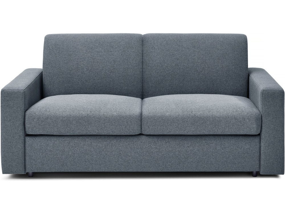 Express-Sofa "Diana" mit Schlaffunktion aus Stoff, 120 cm Bett, 2 Plätze, Grau