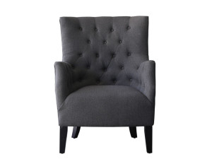Skandinavischer Sessel aus Stoff "Duchesse" - 76 x 83 x 100,5 cm - Grau 2