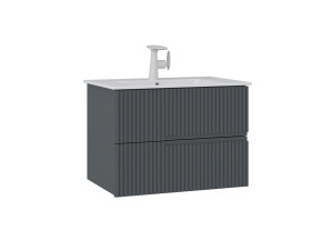 Waschtischunterschrank „Moonlight 70 v2“ – 71 x 51 x 51 cm – Anthrazit matt