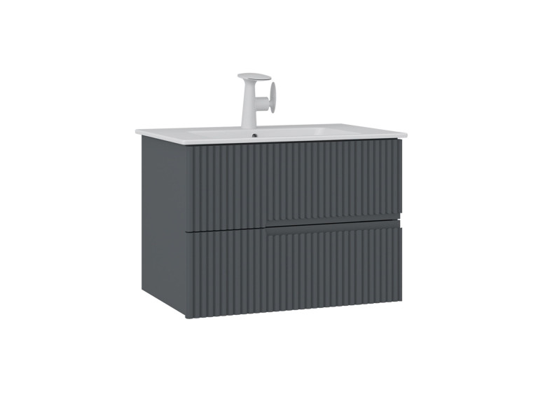 Waschtischunterschrank „Moonlight 70 v2“ – 71 x 51 x 51 cm – Anthrazit matt