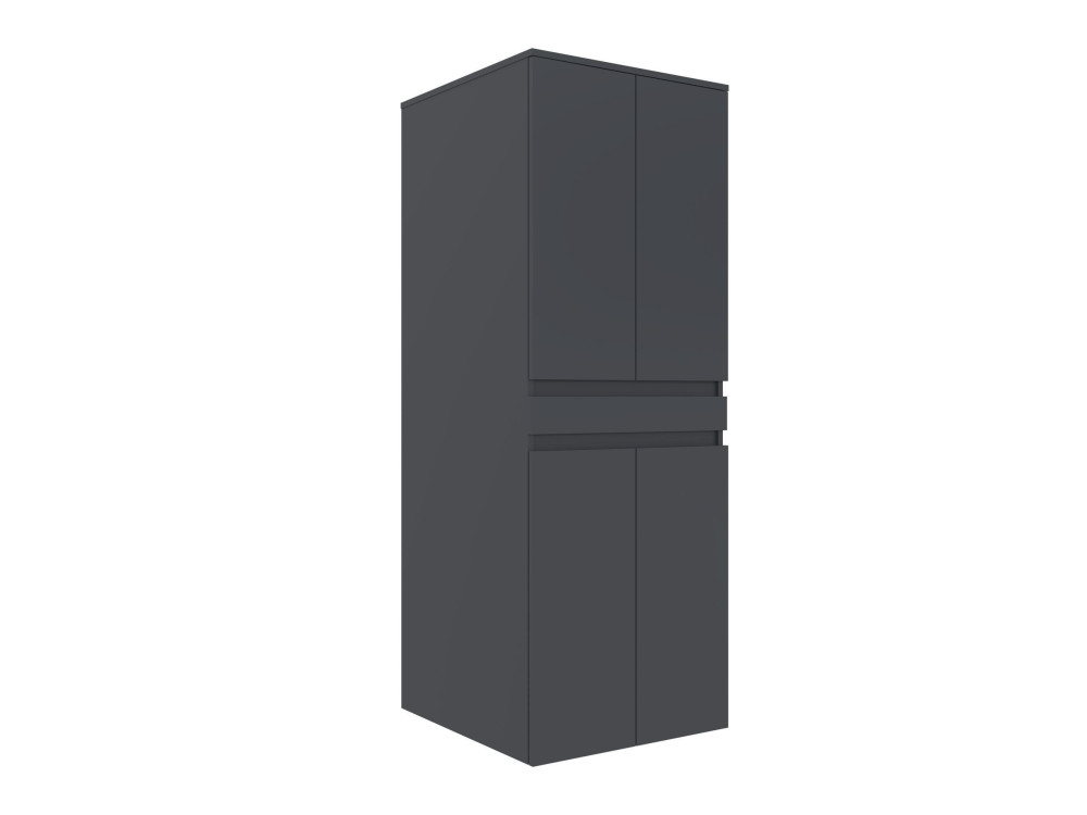 Waschmaschinenunterschrank „Neve 70“ – 70 x 73 x 193 cm – Anthrazit matt