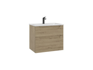 Waschtischunterschrank „Messina 65 v2“ – 65 x 45 x 55 cm – Eiche