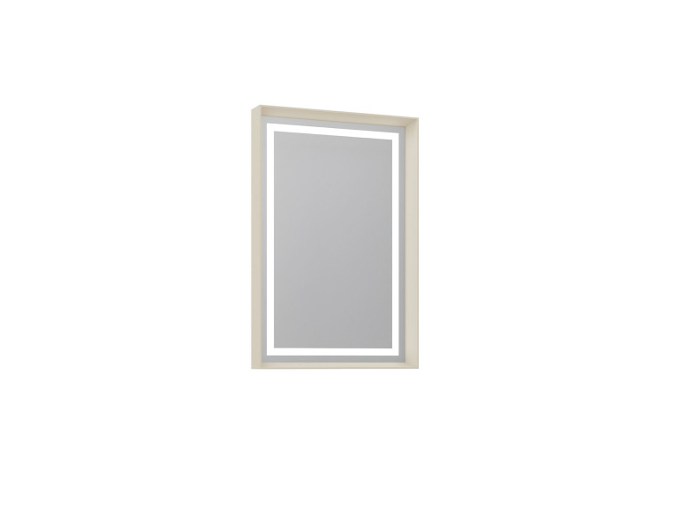 Dekorativer Holzspiegel „Craft 60 x 90 v2“ – 60 x 10 x 90 cm – Matt Mink