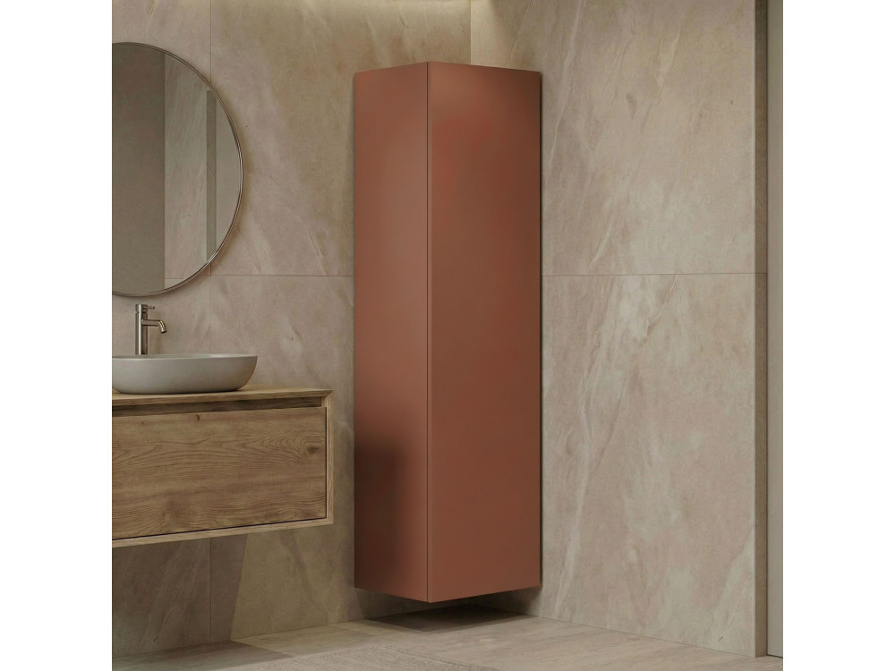 Badezimmerschrank „Ferla 30“ – 30 x 25 x 100 cm – Matte Cinnamon