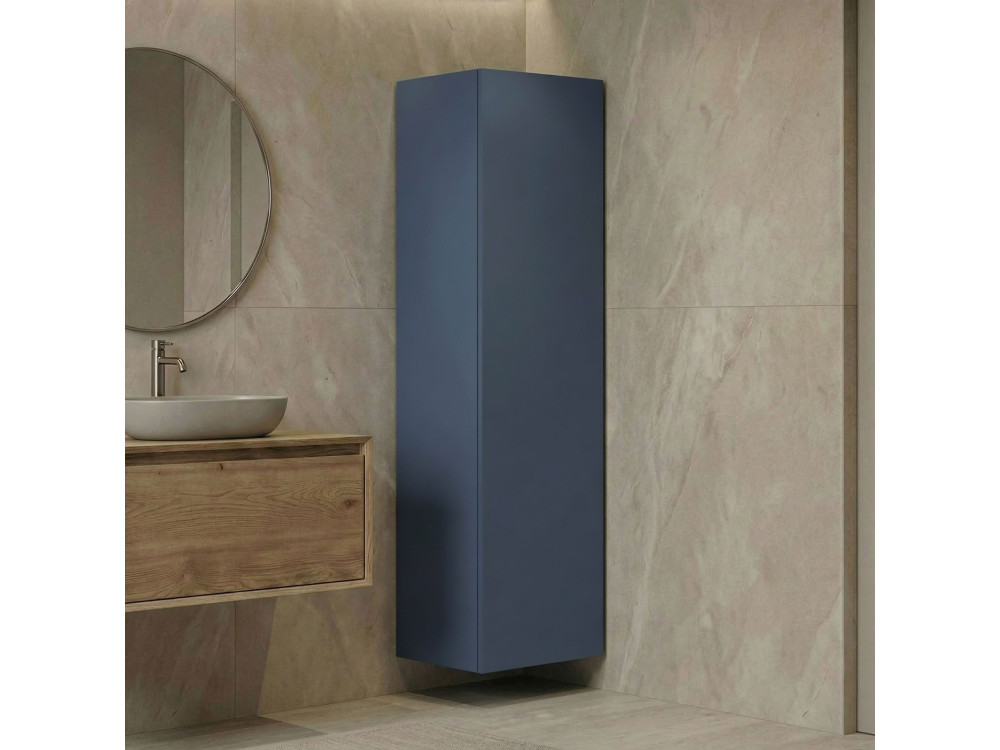 Badezimmerschrank „Ferla 30“ – 30 x 25 x 100 cm – Petrolblau