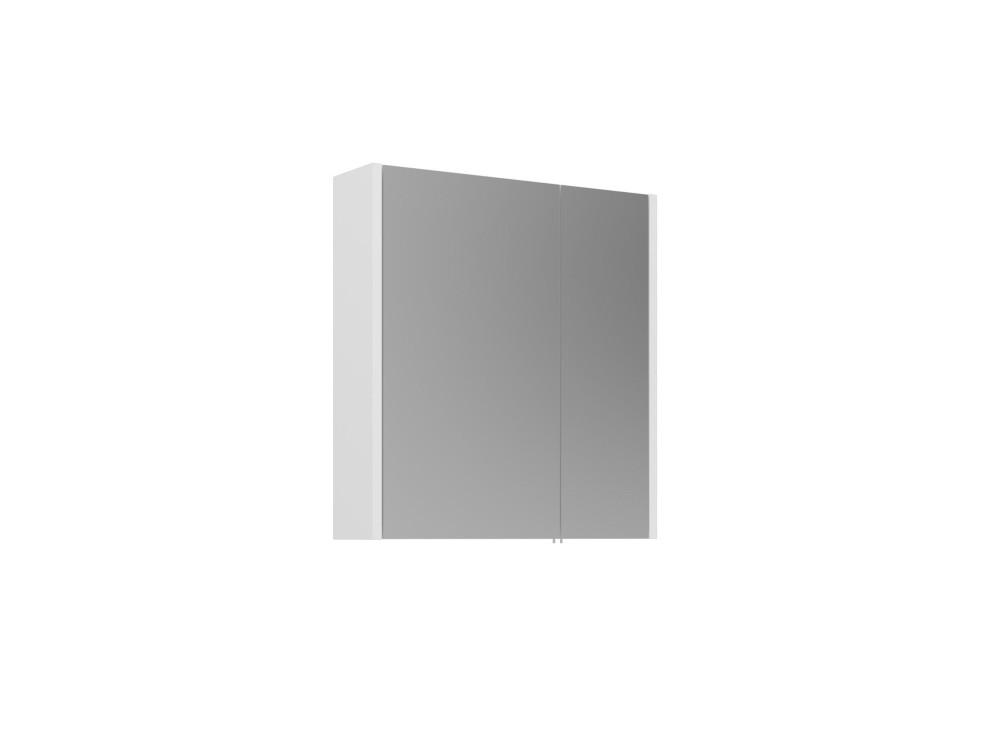 Badezimmerschrank mit Spiegel „Arno 60“ – 60 x 16 x 66 cm – Weiß