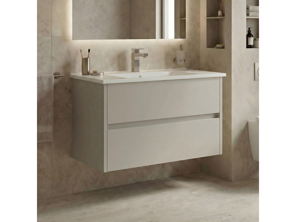 Waschtischunterschrank „Arno 85“ – 85 x 45 x 52 cm – Cashmere
