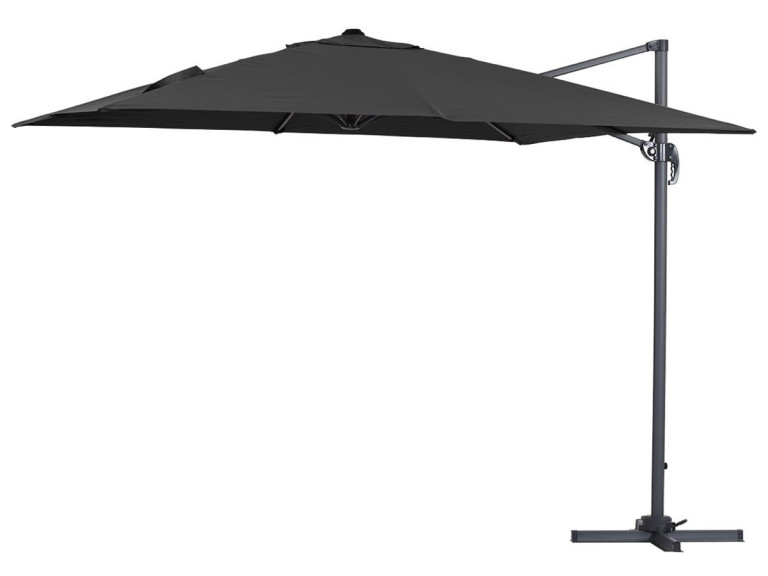 Ampelschirm aus Alu "Sun 3", 3 x 3 m - Schwarz