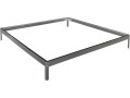 Bodenaufsatz für Gartengewächshaus aus Polycarbonat "Hortensia"  - 3,65 m² - 192 x 190 x 8 cm