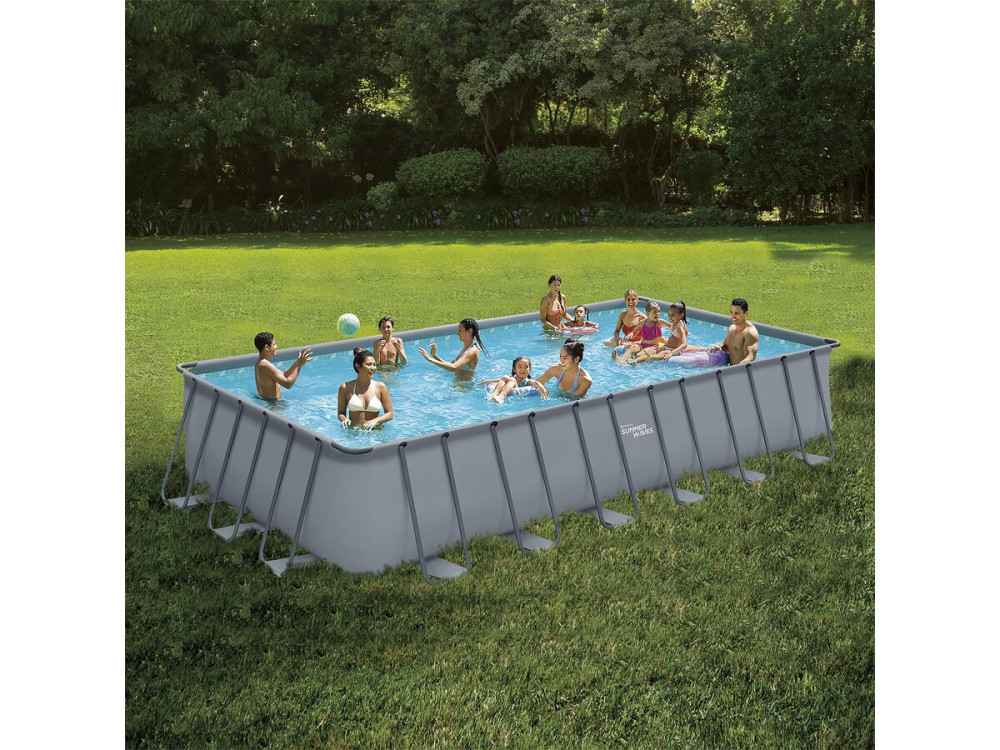 Framepool grau - "LUDO 5" - 7,32 x 3,66 x 1,32 m - ohne Filterung