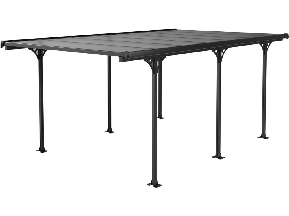 Carport "Denver" - 5,02 x 3,13 x 2,05 m - Transparent / Schwarz