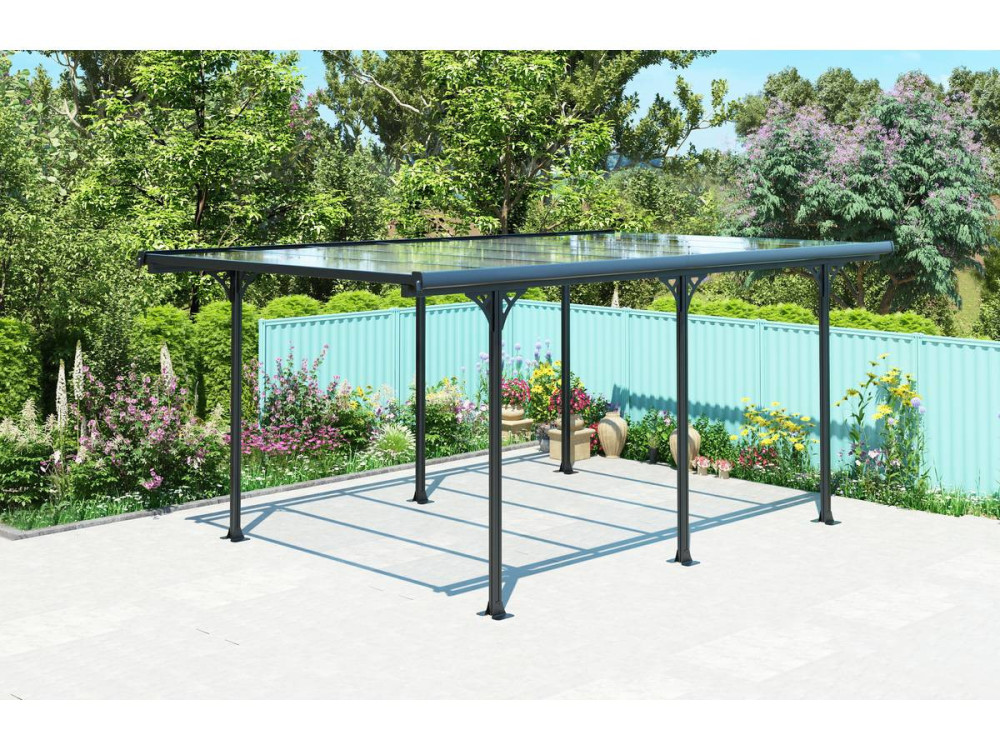 Carport "Denver" - 5,02 x 3,13 x 2,05 m - Transparent / Schwarz