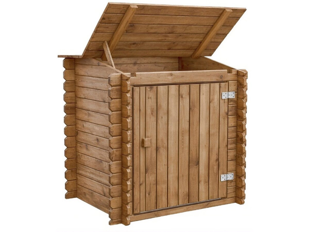 Filterbox aus behandeltem Holz für den Pool "Keny" - 120 x 95 x 113 cm -.