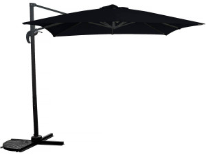Ampelschirm Garten - 2,5 x 2,5 m - Schwarz