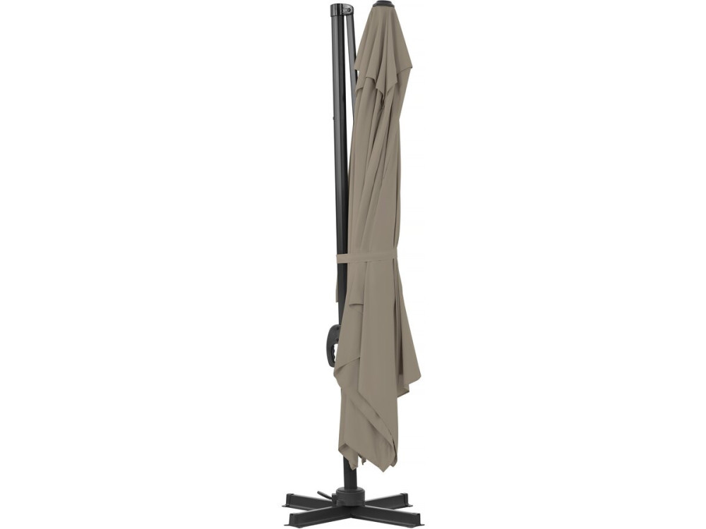 Ampelschirm aus Aluminium "Sky 4" - 3 x 4 m - Taupe