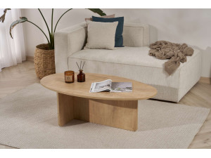 Couchtisch aus Holz "Orba" - 120 x 65 x 40 cm - Eiche 2