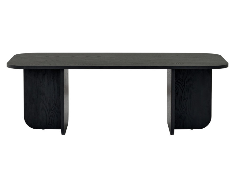 Couchtisch aus Holz "Akira" 120 x 60 x 41 cm - Schwarzes Holz