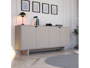 Anrichte aus Holz "Oz" - 180 x 40 x 81 cm - Beige 2
