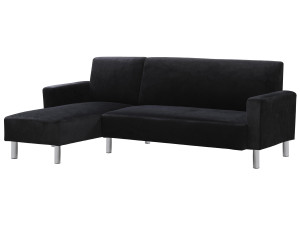 Wendesofa aus Stoff "Rio" - 4-Sitzer - Anthrazitgrau