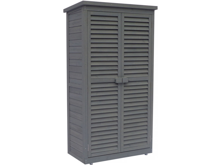 Gartenschrank "Space" - 87 x 46,5 x 160 cm - Anthrazit