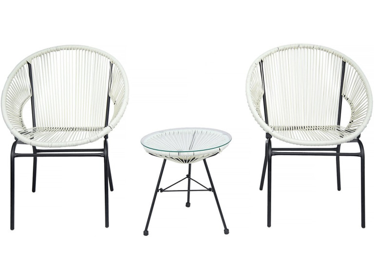 Acapulco Gartenmöbel-Set  "Poli" - 2 Sitze - Weiß