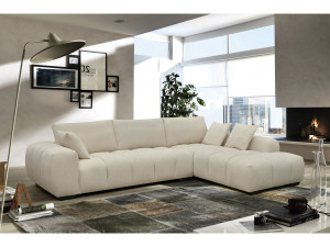 Ecksofa aus Stoff "Monceau" - 3-Sitzer - Beige 2