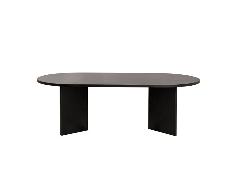 Couchtisch aus Holz „Sable“ – 60 x 119 x 40 cm – Schwarzes Holz