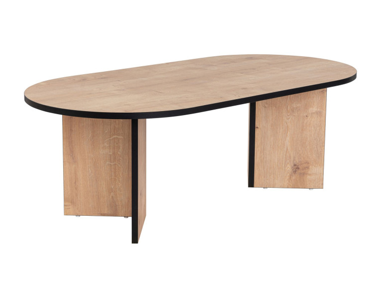 Couchtisch aus Holz "Sand" 119 x 60 x 40 cm - Saphir-Eiche