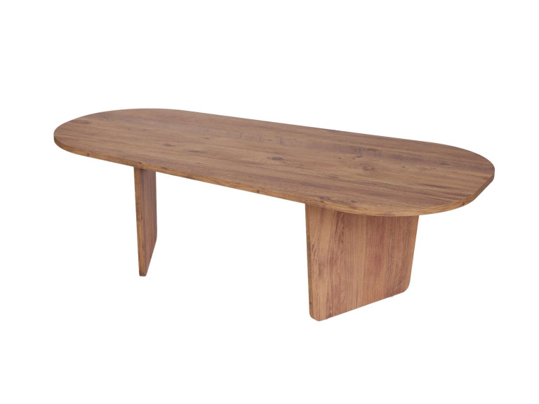 Couchtisch „Ovalis“ aus Holz – 130 x 65 x 40 cm – Atlantische Kiefer