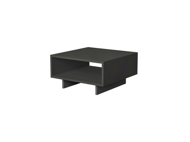 Couchtisch aus Holz "Hola" - 60 x 60 x 32 cm - Anthrazitgrau