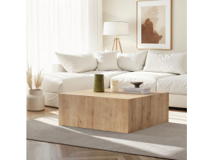 MDF Couchtisch "Prizma" - 90 x 90 x 35 cm - Eiche Saphir 2