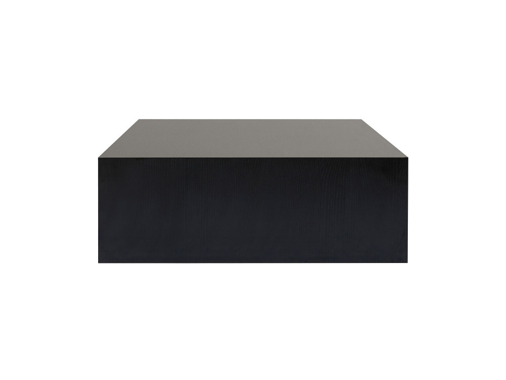MDF Couchtisch "Prizma" - 90 x 90 x 35 cm - Schwarzes Holz