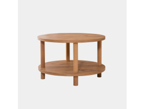 Runder Couchtisch aus Holz "Roby" - 70 x 70 x 43 cm - Braun