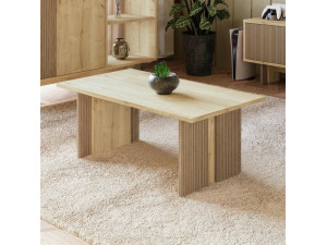 Couchtisch aus Holz "Ravello" - 90 x 50 x 40 cm - Beige 2