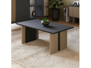 Couchtisch aus Holz "Ravello" - 90 x 50 x 40 cm - Anthrazitgrau 2