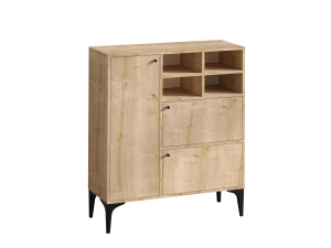 Holzanrichte "Ewa" - 100 x 35 x 125 cm - Eiche Saphir