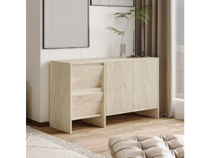 Anrichte aus Holz "Laris 130" - 130 x 44 x 82 cm - Travertin 2