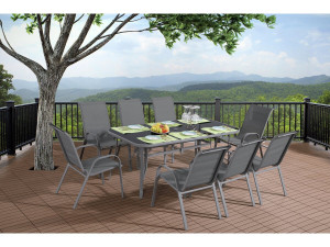Gartentisch "Cordoba" - Phoenix - 8 Personen - Silberfarben 2