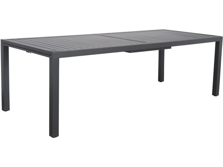 Ausziehbarer Gartentisch aus Metall "Salou" - 240/300 x 100 x 75 cm - Grau