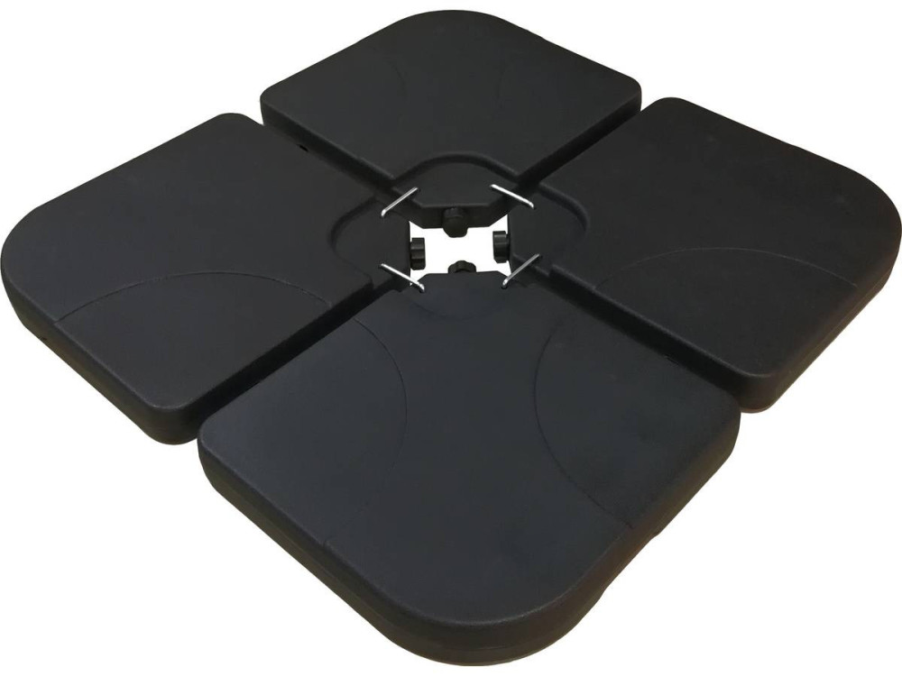 Ampelschirm aus Alu "Sun 3" - Viereckig - 3 x 3 m - Ecru - Platten inbegriffen