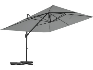 Ampelschirm aus Aluminium "Sky 4" - 3 x 4 m - Grau